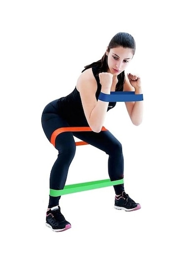 Pilates Direnç Lastiği Seti 5 Adet Diğer