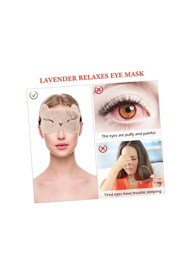 Lichen 1 Set Isıtma Maskesi Sıcaklık Kontrolü Göz Bandı Göz Gri