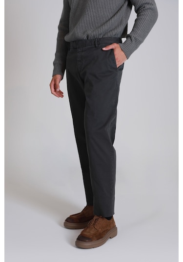 Lufian Gabrıel Spor Erkek Chino Pantolon Slim Fit Koyu Yeşil Koyu Yeşil 112190305100610 Koyu Yeşil
