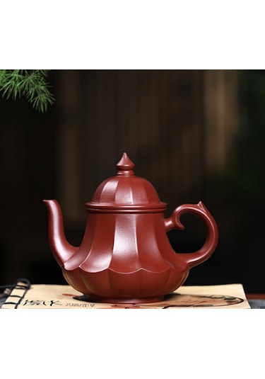 Yaratıcılık Çay Tencere Mor Kil Demlik Ham Cevheri Dahongpao Pagoda Şekli Su Isıtıcısı El Yapımı Çay Seti Çaydanlıklar Altın - Beyaz