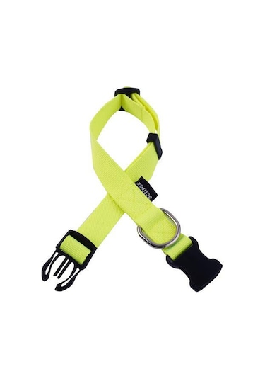 Actirex Neon Yumuşak Doku Ayarlanabilir Köpek Boyun Tasma Yellow Sarı