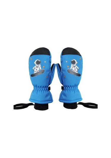 Pazly Su Geçirmez Rüzgar Geçirmez Bisiklet Eldiveni Çocuk Kışlık Kalın