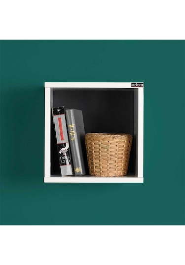 Adoremobilya Rainbow Genç Odası Duvar Rafı Diamond-Beyaz