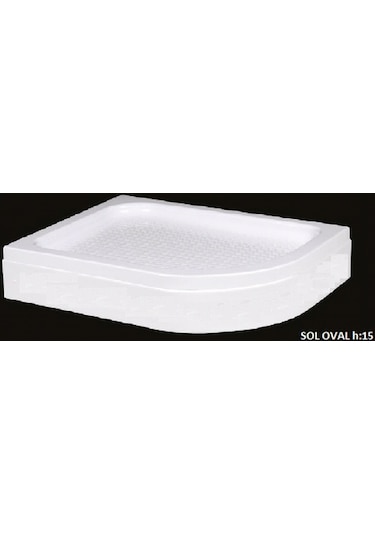 Alika Asimetrik Sağ Sol H15 Panelli Duş Teknesi 100 x 120
