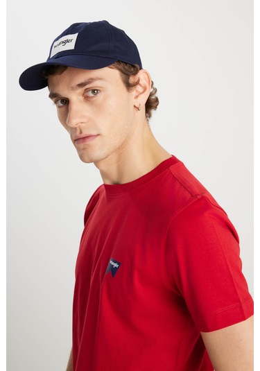 Wrangler Regular Fit Small Logo Kırmızı Erkek T-shirt Mw70md33uu Kırmızı