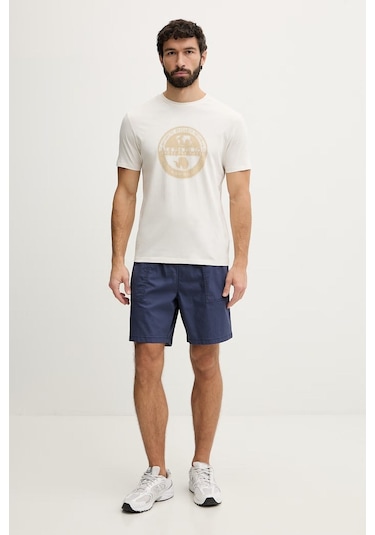 Napapijri S-mahsa Ss Erkek T-shirt-33140 Beyaz