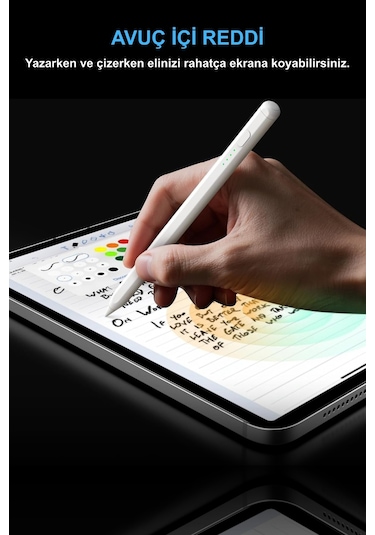 İpad 11 A16 Air M1 M2 M3 M4 İle Uyumlu Avuç İçi Reddi Stylus Yazı Çizim Kalemi