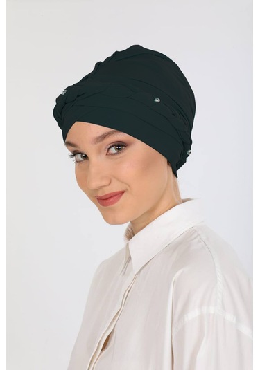 Örgü Taç Bone - Şık Ve Rahat Moda Aksesuarı Sdfpotb1001 Siyah