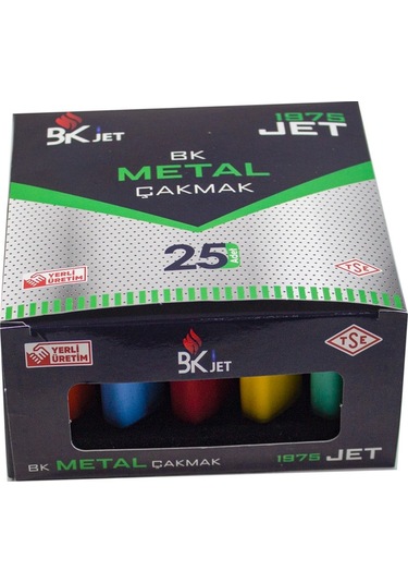 Mixoyuncak Çakmak  1975 Metal Çakmak Rüzgarda Sönmeyen Çakmak 5'Li