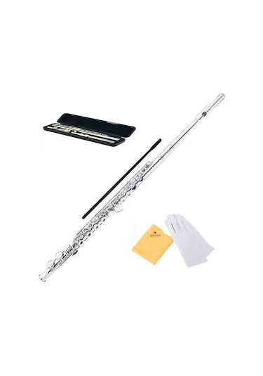 Jinbao Jbfl-6237S Gümüş Yan Flüt