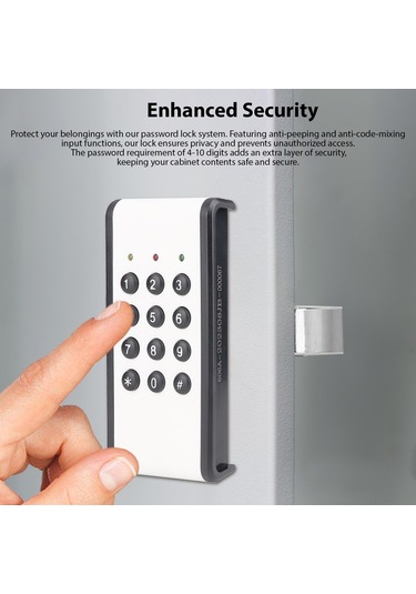 Jokmae Dokunmatik Şifreli Dolap Kilidi - Gardırop/ayakkabılık, 4xaaa Pil