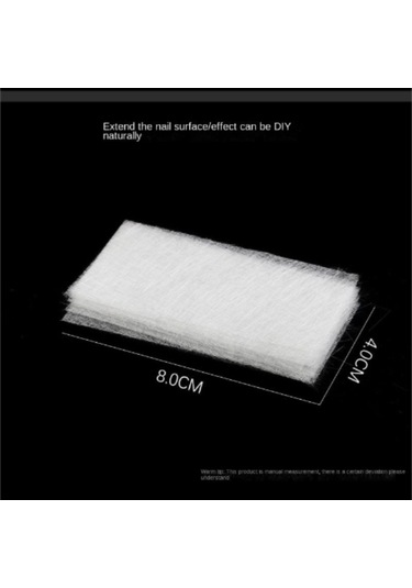 Skycity Tırnak Uzatma Ve Onarım İçin İpek Cam Elyafı - 10 Adet 4x8 Cm
