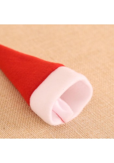 Noel Dekorasyonu Sofra Tutucu Çanta Noel Şapkası Çatal Bıçak Çatal Bıçak Takımı Çantası Noel Ev Mutfak Dekoru Süs Navidad Yeni Yıl 5 Pcs