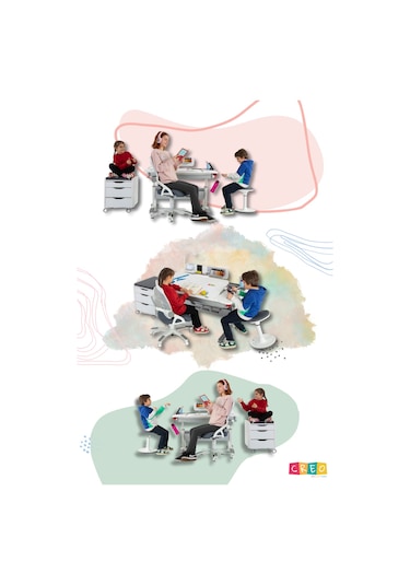 Creo Mobili Çekmeceli Tekerlekli Sirius Keson, Oturulabilir Ofis Ve Ev Komodini, Beyaz/beyaz