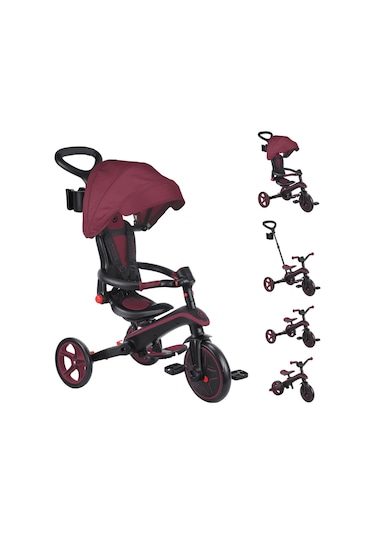 Globber Explorer 4in1 Katlanabilir Bisiklet - Bordo Bordo