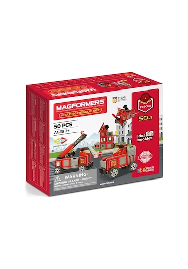 Magformers Mıknatıslı Rescue Set - 50 Parça