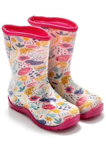Twigy Nn0607 Yağmur Pembe Çocuk Çizme Kırmızı
