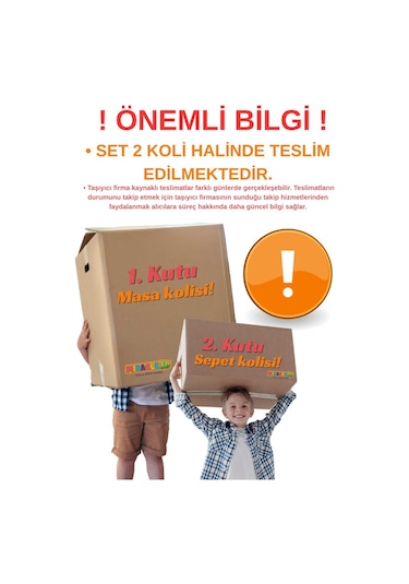 Miracle 3d Çocuk Oyun - Etkinlik Çalışma Masası Aktivite Masası Beyaz