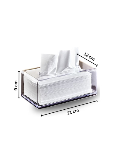 Nandy Home 2'li Set Clear Peçete Organizeri