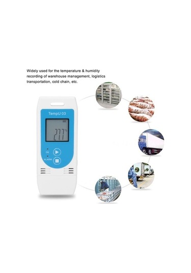 Trendooze Temper03 Usb Sıcaklık-nem Kaydedici - Otomatik Pdf Raporlu -30 C/60 C Termometre-higrometre