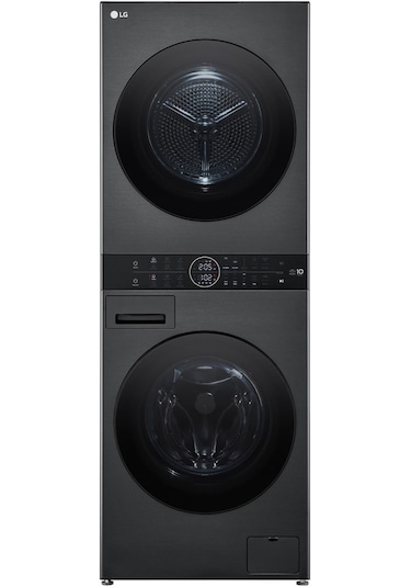 LG WashTower W4W8BVKKZHM 12 KG Yıkamalı 10 KG 2’si 1 Arada Ortak Panelli Çamaşır Makinesi - Inox