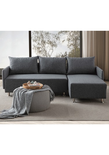 Mondy Köşe Koltuk Takımı Gri Antrasit