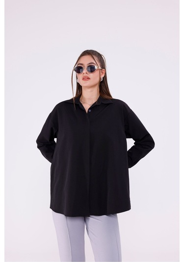 Kadın Trend Gömlek Siyah