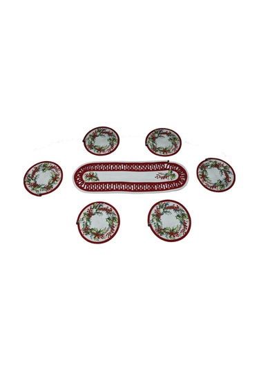 E38 El İşçiliği Yemek Seti Jüt Sepet,runner,supla Sunum Tabak Altlığı - 6167 Karışık