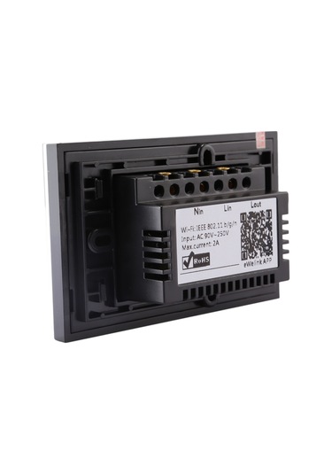 Sonoff Touch 120mm 1 Gang Temperli Cam Panel Duvar Anahtarı Akıllı Ev Işığı Dokunmatik Anahtarı, Alexa Ve Google Home İle Uyumlu, Ac 90v-250v 400w 2a