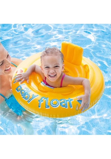 Intex Sarı baby float havuz Deniz simiti 70 Cm Çok Renkli