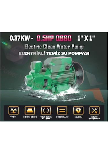 Mrs-Max Qb60 Elektrikli Su Motoru 0.5Hp 1 Inç N11.584