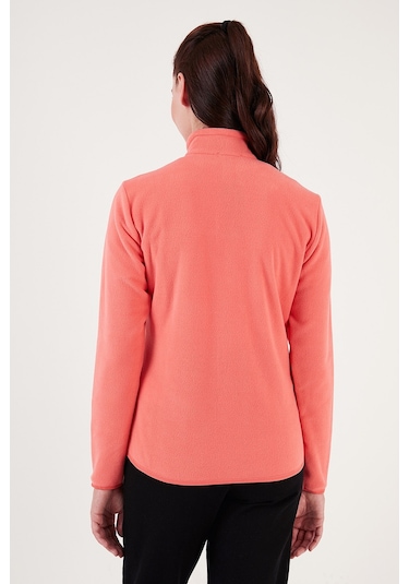 Lela Slim Fit Anti-Pilling Tüylenme Yapmayan Fermuarlı Cepli Hırka Bayan Polar 5907002 Somon Lela Slim Fit Anti-Pilling Tüylenme Yapmayan Fermuarlı Cepli Hırka Bayan Polar 5907002 Somon