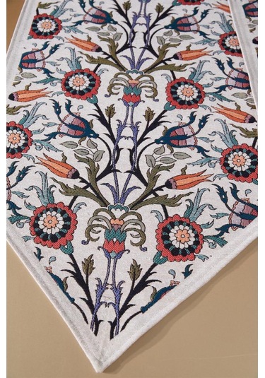 Çeyiz Diyarı Gülsüm 2li Lüks Runner 45x140 Cm Çok Renkli