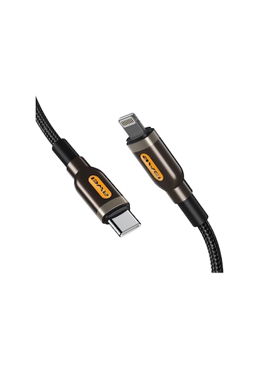 Awei Cl-125t Tip-c / Usb-c Tip-c / Usb-c Hızlı Şarj Veri Kablosu, Uzunluk: 1m Siyah
