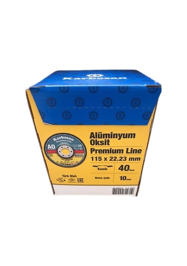 Karbosan 982970 Flap Disk Konik Ao Kırmızı 115X22 40 Kum 10 Adet