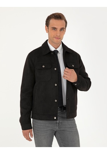 Pierre Cardin Erkek Siyah Deri Mont-kaban 50300520-001 Siyah