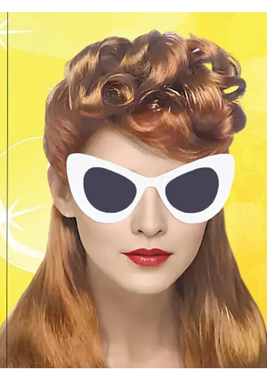 Riota 80'ler Tarzı Karnaval Peruk 316652238 Turuncu