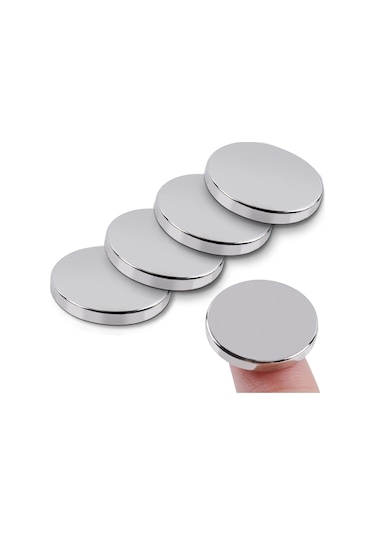 2 Adet Çap 20mm X Kalınlık 2mm Süper Güçlü Yuvarlak Neodyum Mıknatıs Magnet