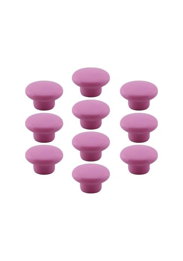 10 Adet Pembe Mantar Kulp, Mutfak Mobilyası İçin A.Ağaç