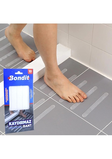 Bondit Banyo Mutfak Kaygan Zemin Bandı Kaydırmazlık Bant 2x20cm Diğer