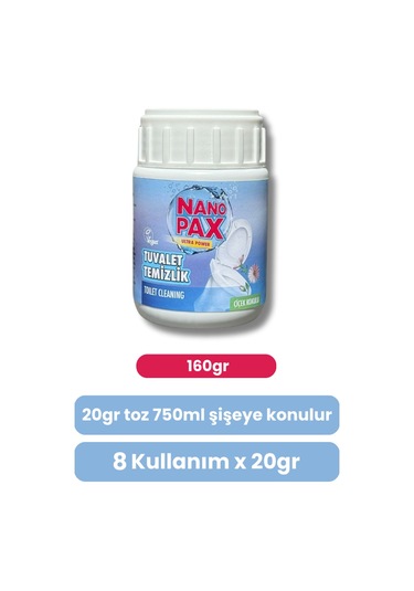 Tuvalet & Klozet Temizlik Tozu Ekonomik Bebek Boy 160gr