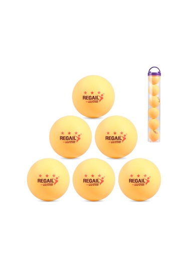 Ranyeek 6 Adet Sarı 40mm Üç Yıldızlı Tenis Topu - İyi Zıplama, Spor Kulüpleri Ve Robot Antrenmanı İçin