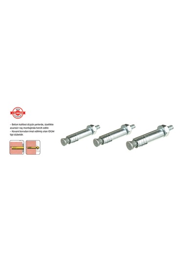 Tomax Borulu Çekmeli Dübel M 10 X 110 25 Adet