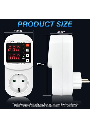 Youmex Eu Standartlı Buzdolabı Koruma Soketi, Led Ekranlı Otomatik Yenileme, Aşırı/fazla Düşük Gerilim, Akım Ve Dalga Baskı Korumalı 100-250v