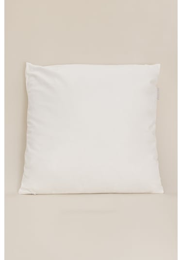 Charm Renkli Geyik Baskılı Beyaz Kırlent 43x43 35257a Beyaz