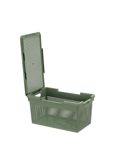 El Casa Kapaklı "loft" Depolama Kutusu, 21 Litre 306034539 Yeşil