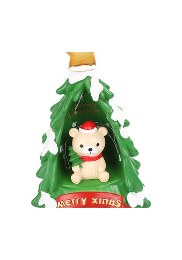 Suntek Işıklı Yılbaşı Süsü Masaüstü Heykeli Oturma Ayı