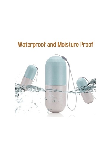 Dancemonkey Haftalık Hap Düzenleyici, Su Geçirmez Seyahat Hap Kutusu Beyaz