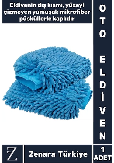 Yumuşak Oto Araç İç Dış Elektronik Otomobil Detay Esnek Mikrofiber Yıkama Temizleme Eldiveni