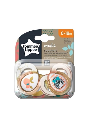 Tommee Tippee Moda Emzik Kız 6-18 Ay + Emzik Askısı-9153 Çok Renkli